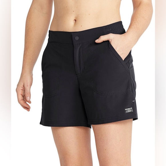 Women's L.L.Bean Stretch UPF Shorts, 6" - US 10 - Picture 1 of 4